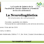 19.04.2018 Conferencia «La Neurolingüistica» en el proceso de comunicación