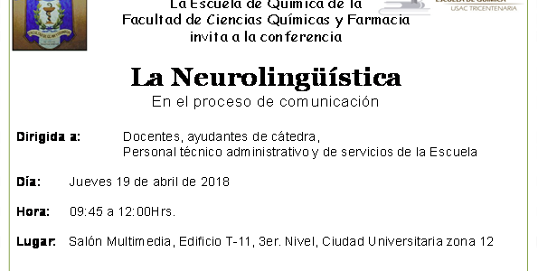 19.04.2018 Conferencia «La Neurolingüistica» en el proceso de comunicación