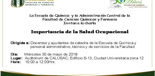 30.05.2018 Importancia de la Salud Ocupacional