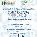 Del 20 al 23.08.2018 Visita de Pares evaluadores de la carrera de Química